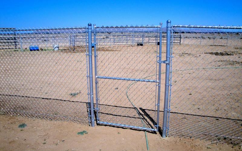 chain link fence swing gate
